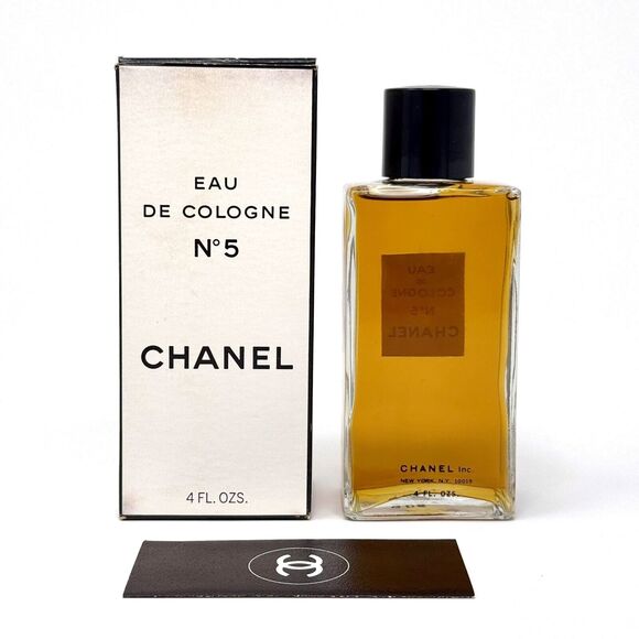 Vintage Chanel No 5 Eau De Cologne New York 4 fl oz with Box & Insert - Picture 2 of 9